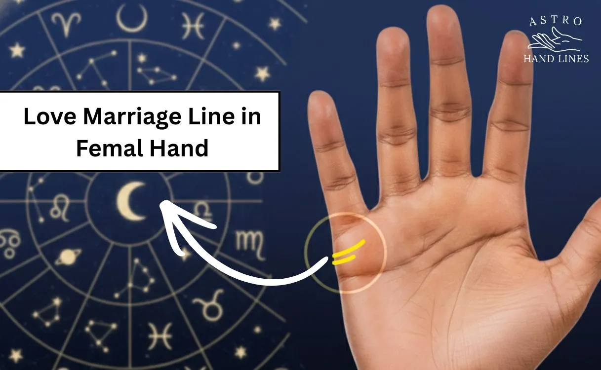 Love Marriage Line in Femal Hand | Marriage Line Explanation by Palmist Harsha